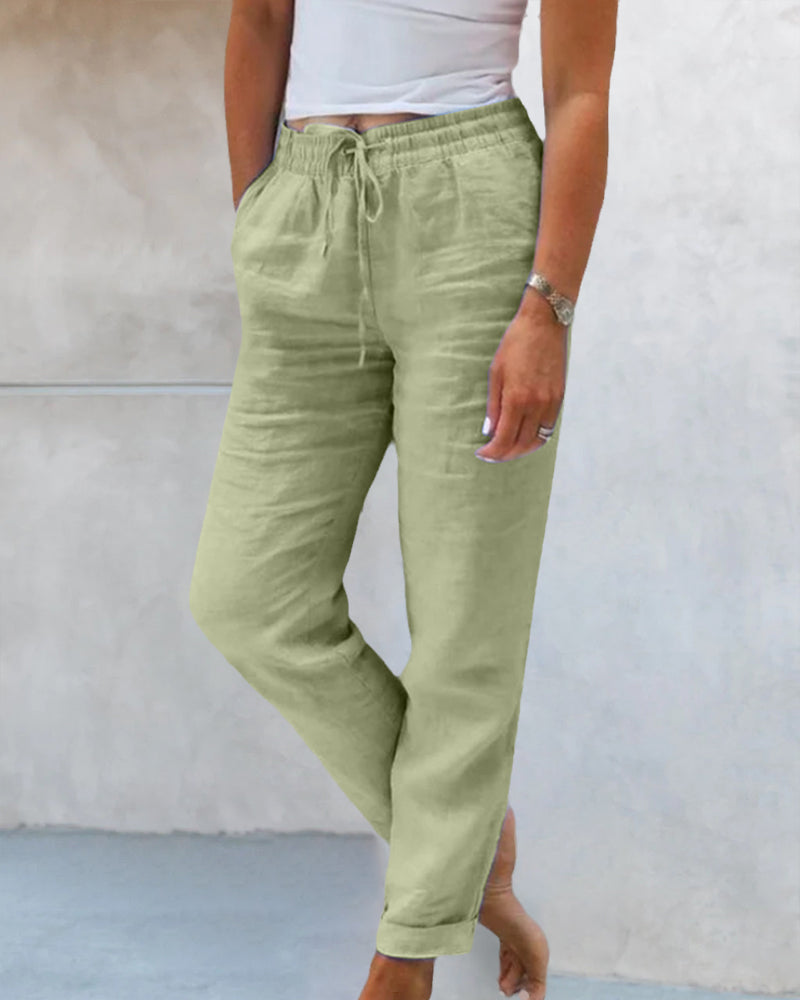 LM | Classic trousers with drawstring