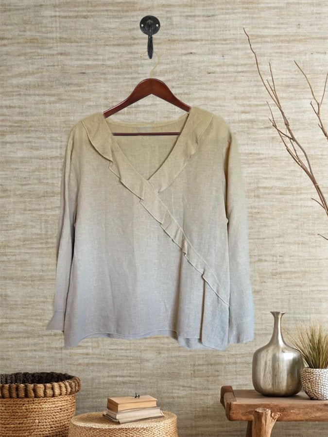 Women's Summer Cotton&Linen Shirt