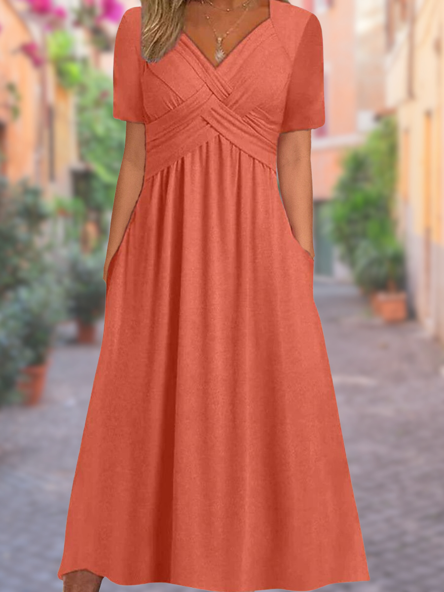 LM | Maxi dress with V-neck