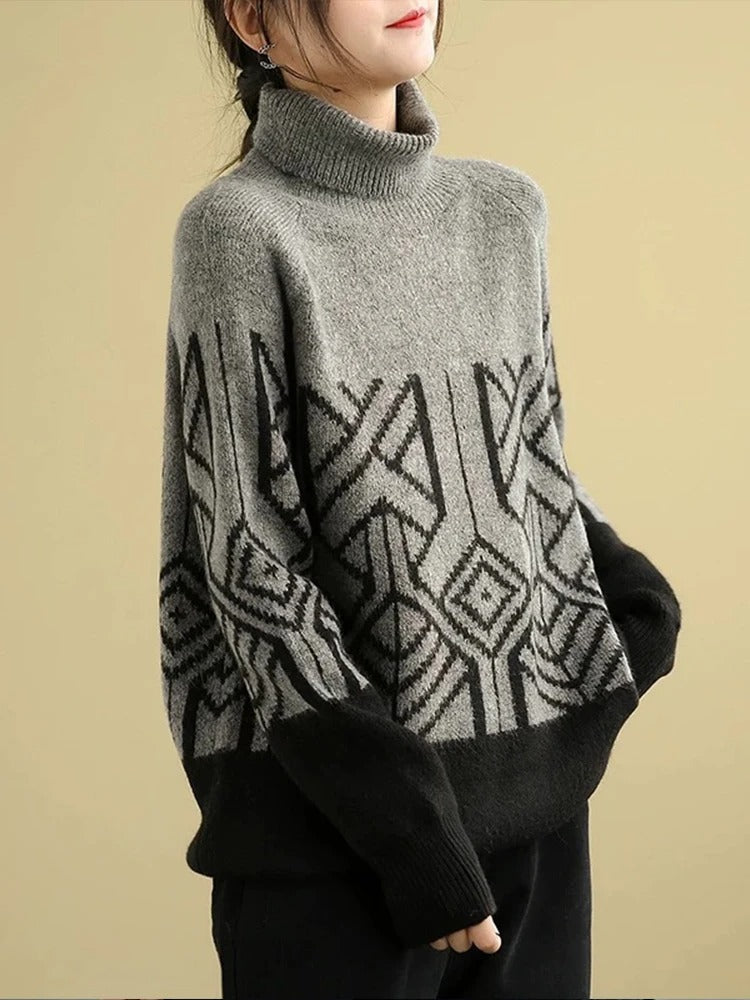 LM | MW - Knitted sweater with turtleneck