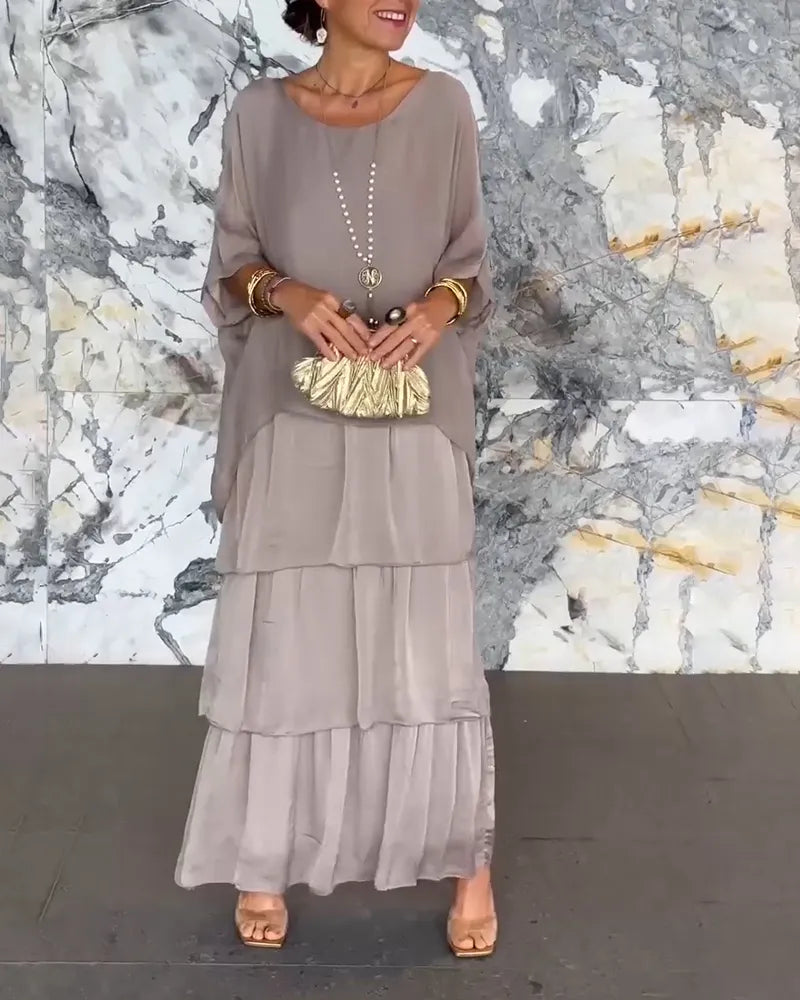 LM | Loose layered maxi dress