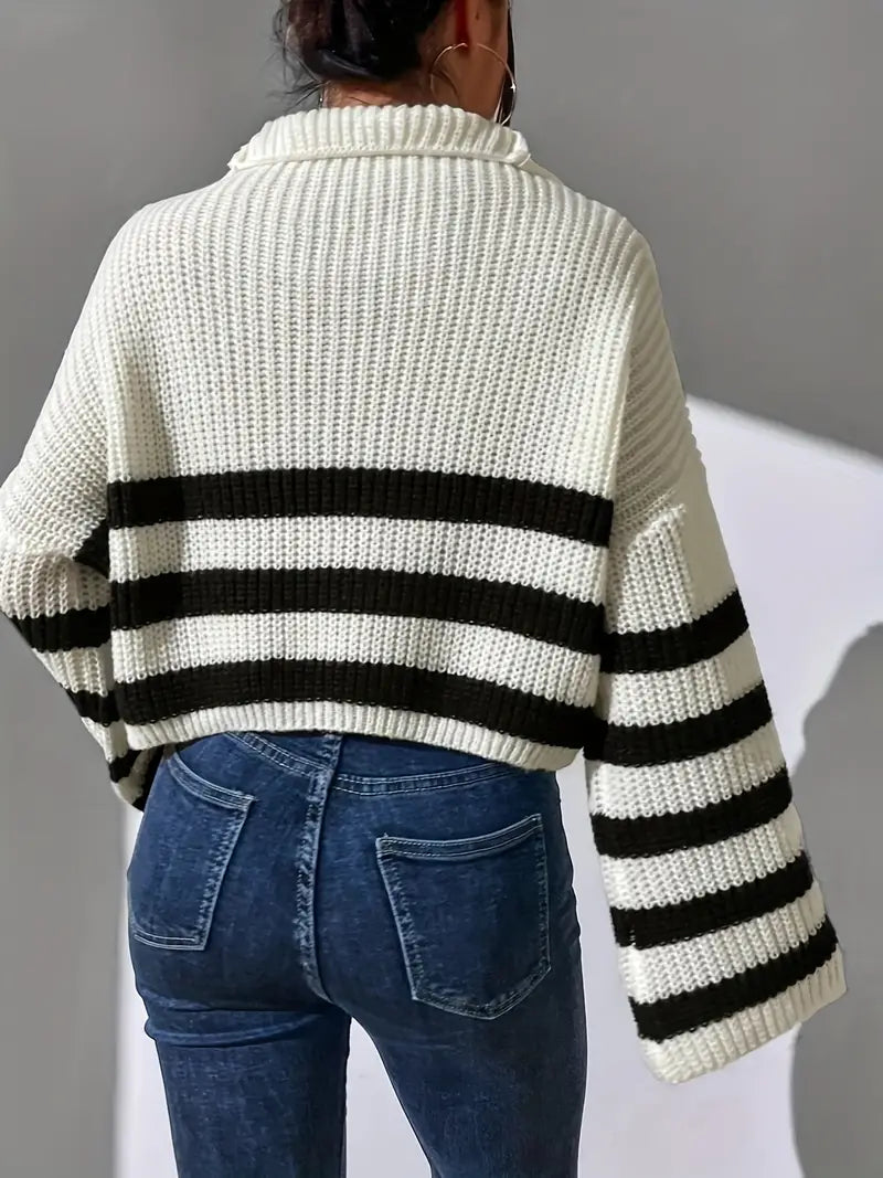 LM | Striped sweater for women