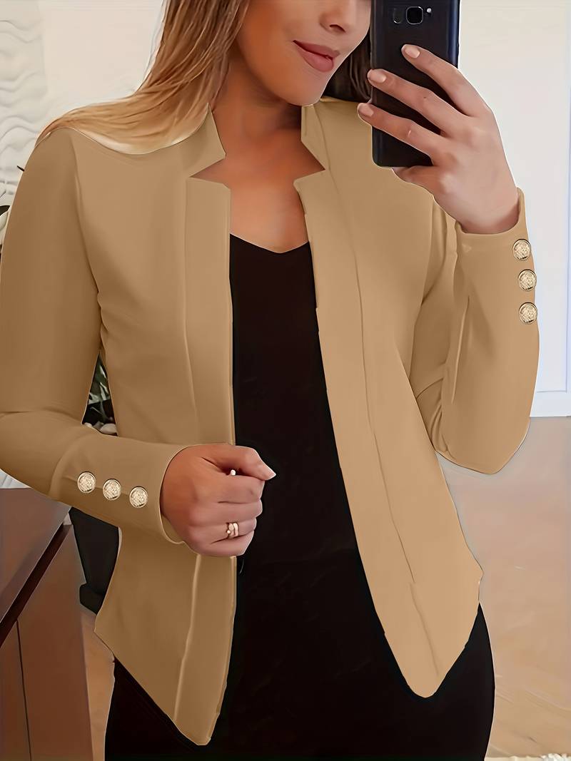 LM | casual blazer with long sleeves and buttons