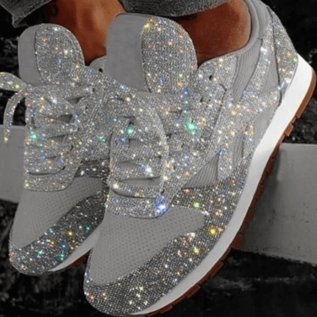 LM | Fashion sequins ladies shoes