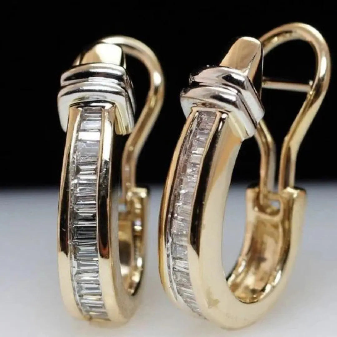 Delicate Artisan Gold Earring