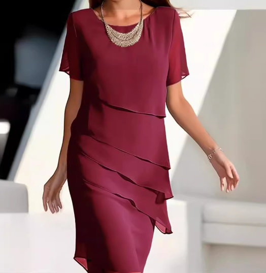 LM | Plain-colored sleeveless mini dress