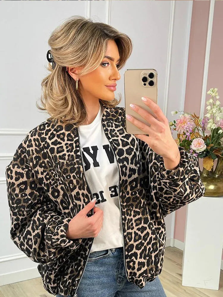 LM | Lanie jacket with leopard print