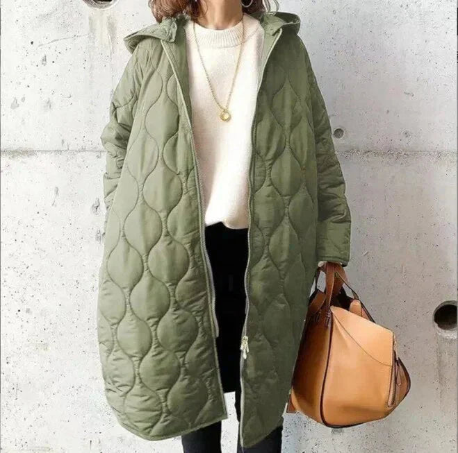 LM | Quilted coat with hood