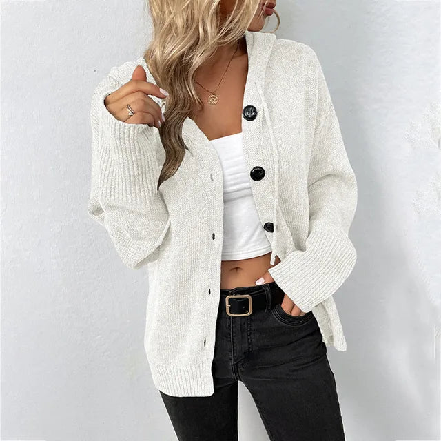 LM | Cozy cardigan with hood