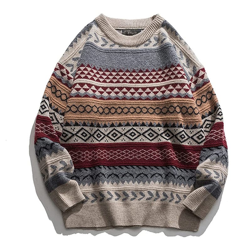 LM | Retro casual knitted sweater 2024