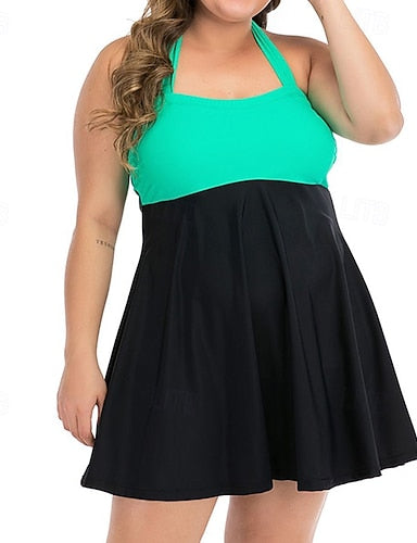 Bathing Suites One Pieces Swimsuits Color-blocking Uv Protection Elastic Sleeveless Swimwear Swimsuit Surfing Diving Swimming Summer
