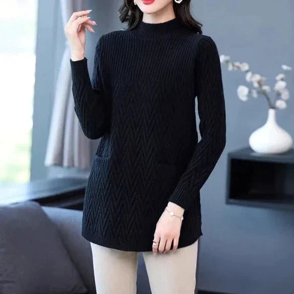 LM | Women's sweater with high collar