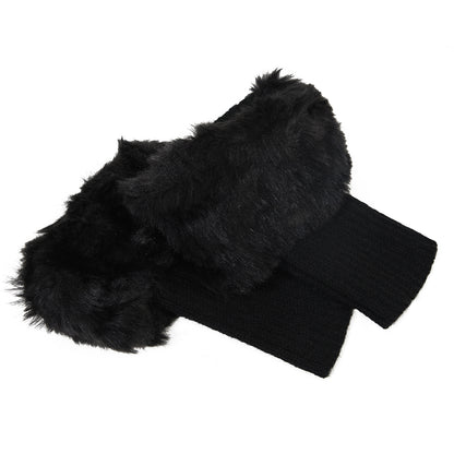 Casual Solid Color Furry Socks artswardrobe
