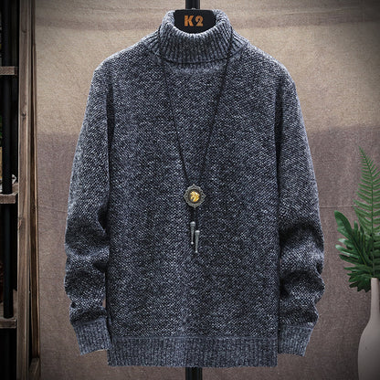 Men's Turtleneck Casual Pullover Sweater elevenforest