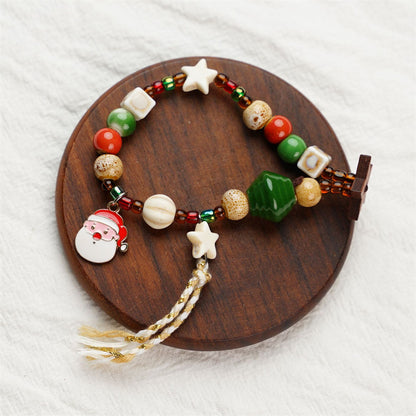 Comstylish Hot Christmas Handcrafted Beaded Bracelets