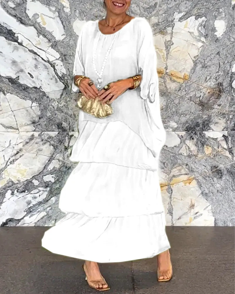 LM | Loose layered maxi dress
