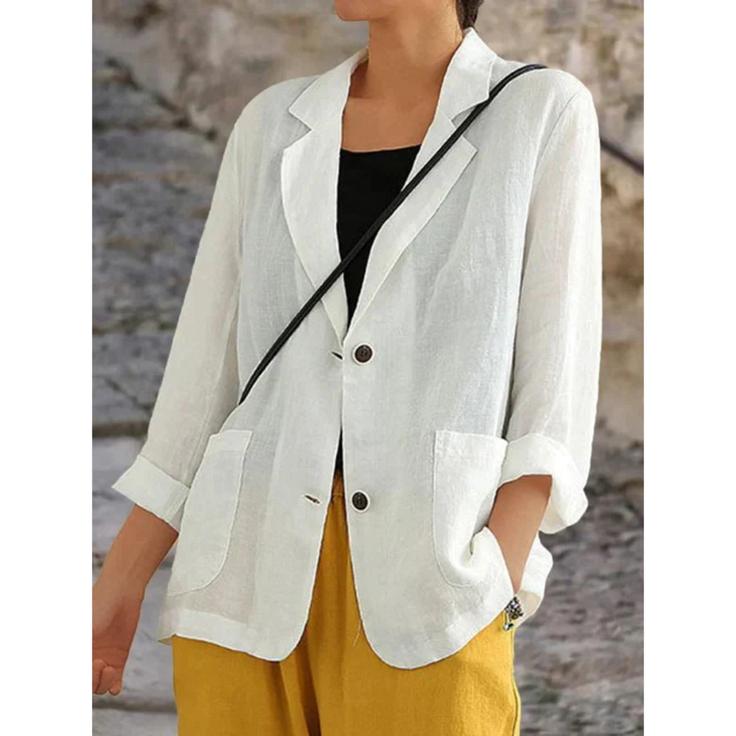 LM | Stylish linen blazer