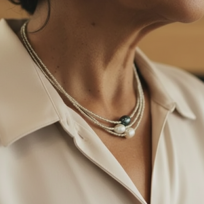 Vintage Handmade Pearl Necklace