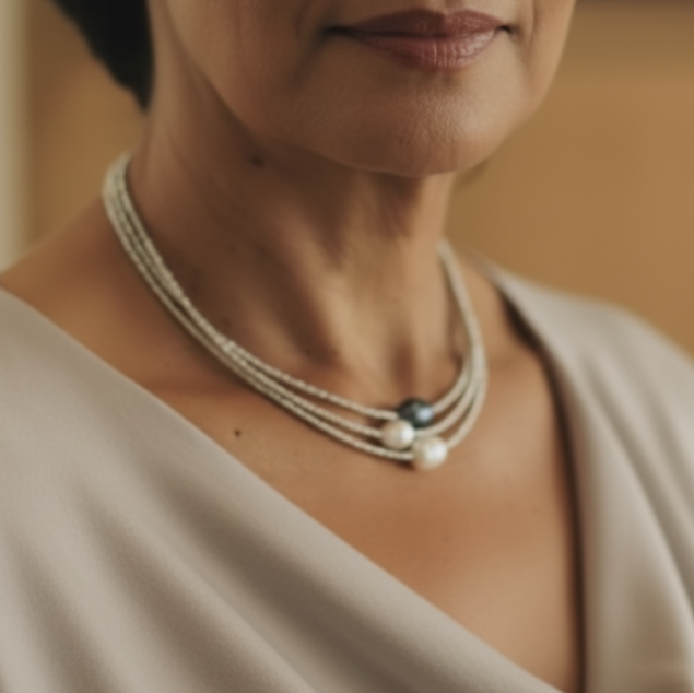 Vintage Handmade Pearl Necklace