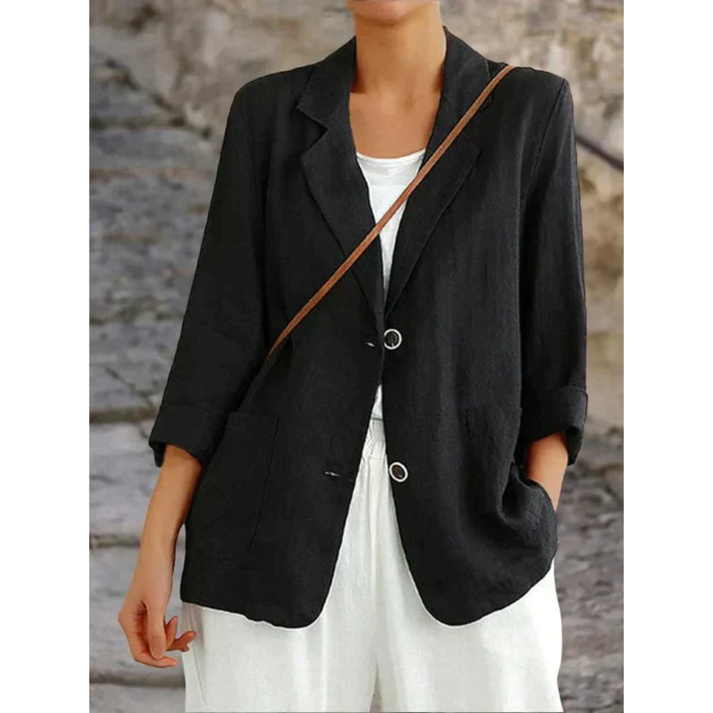 LM | Stylish linen blazer