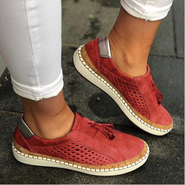 LM | Slip-on sneakers with tassel detail