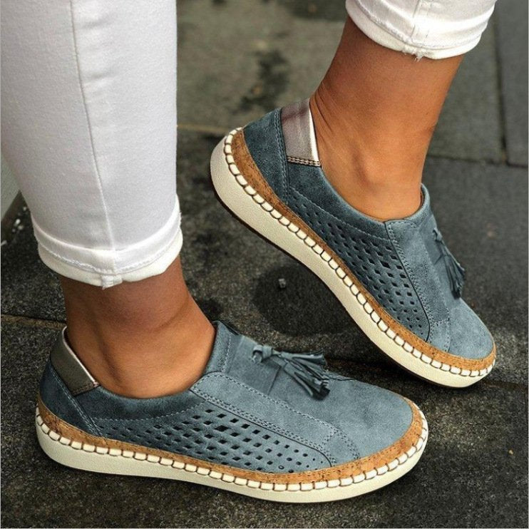 LM | Slip-on sneakers with tassel detail