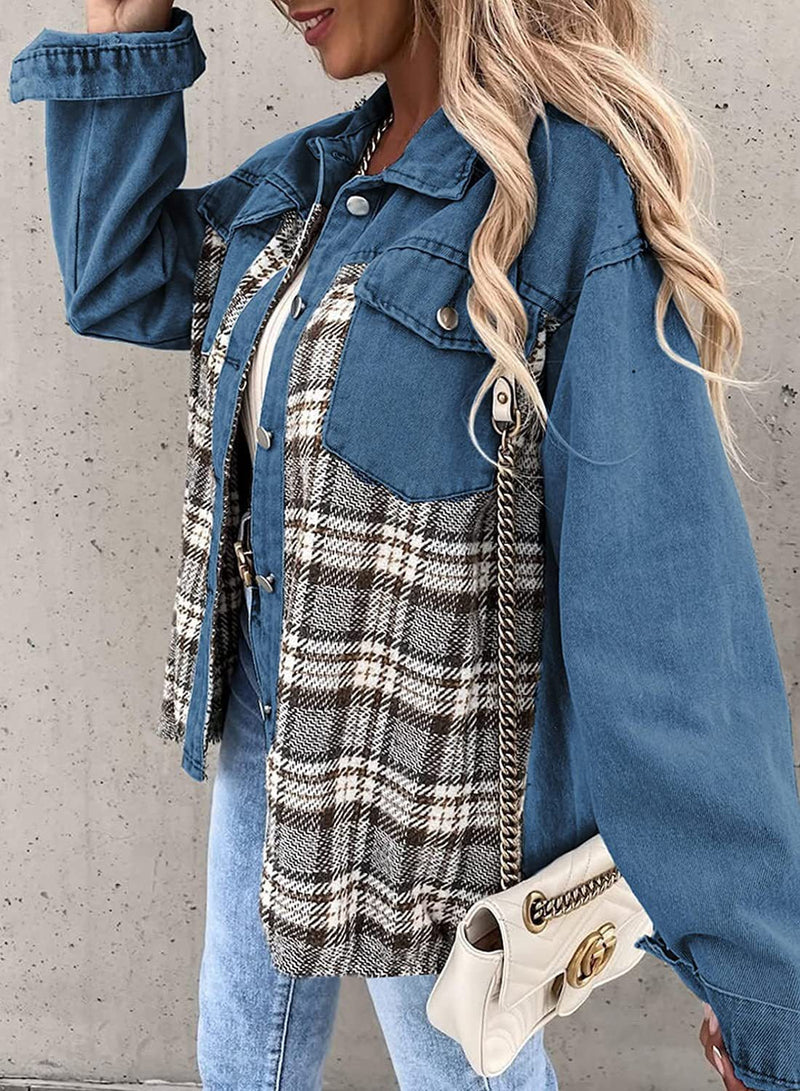 LM | Vintage flannel jacket for women