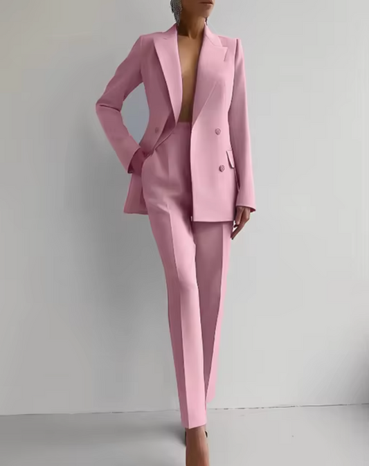 LM | Set of blazer and pleated trousers