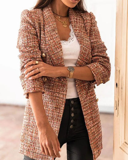 LM | Elegant collection - Detailed texture, golden buttons - Perfect for work or elegant occasions