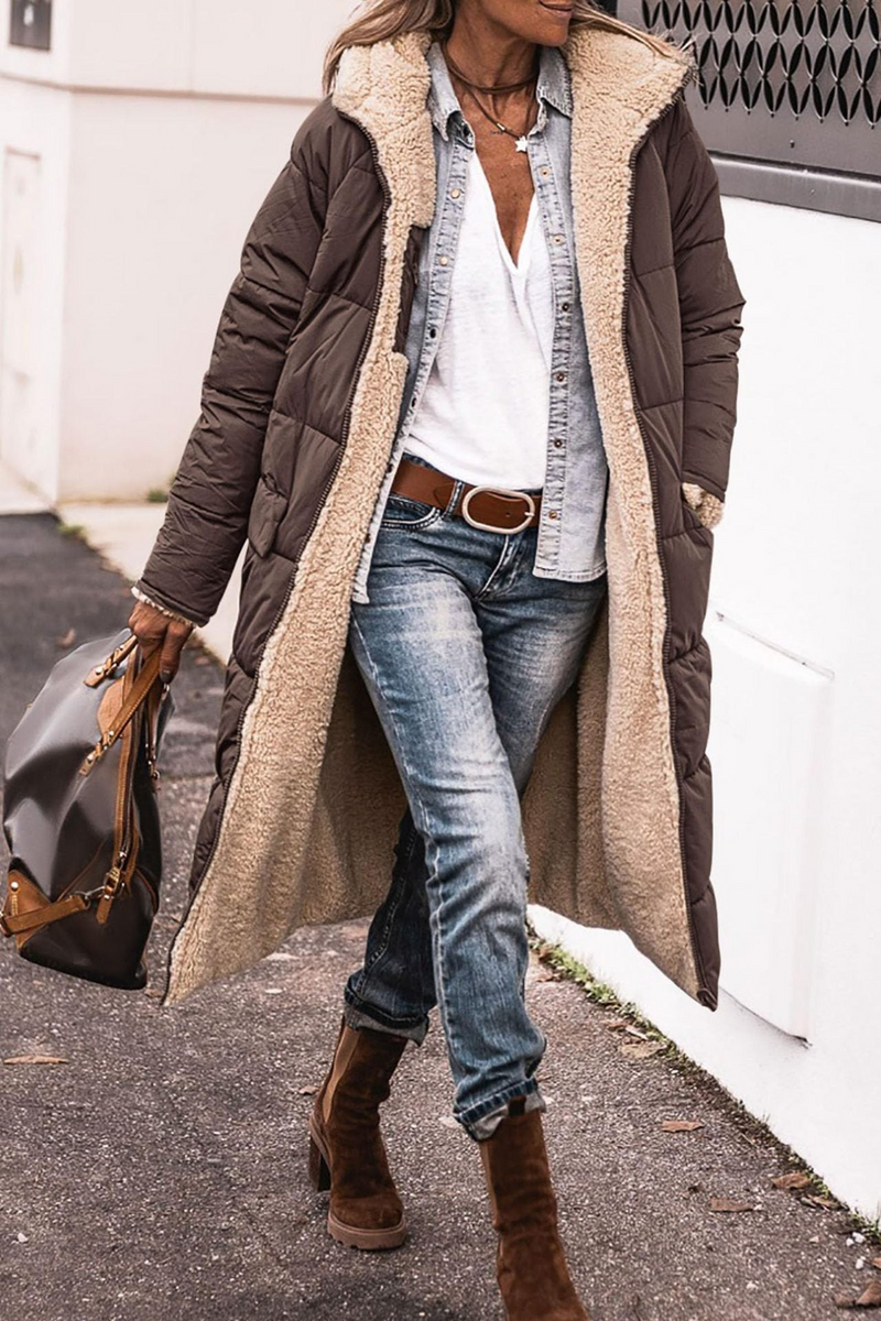 LM | warm padded jacket with hood