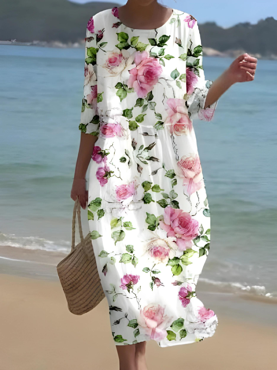 LM | Maxi dress with floral pattern