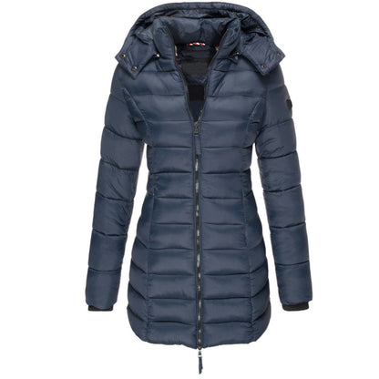 LM | Stylish down jacket with hood and zipper: Your choice for the winter