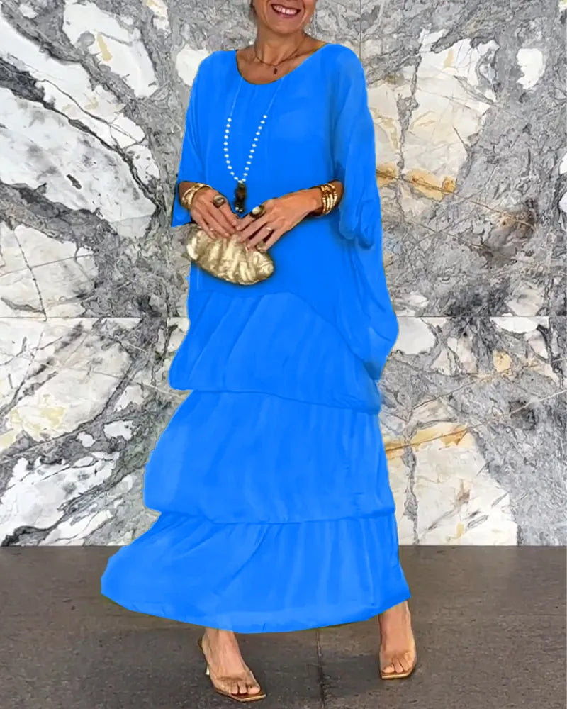 LM | Loose layered maxi dress