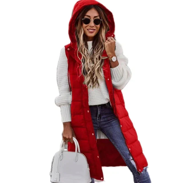 LM | Quilted vest with hood Bodywarmer