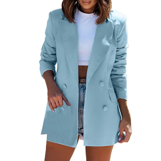 LM | slim-fit cardigan blazer