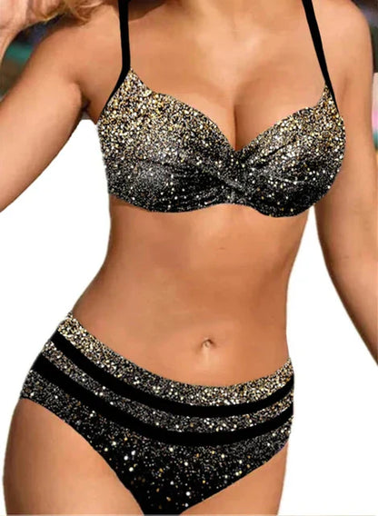 LM | Printed two-piece bikini