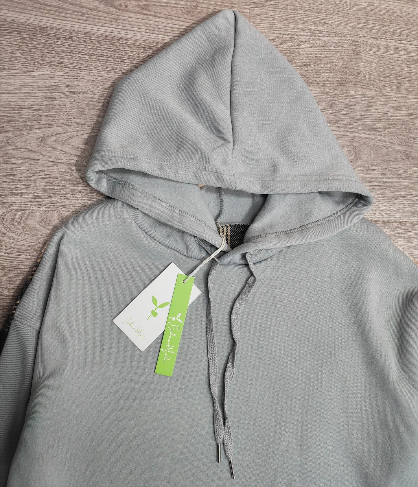 LM | Comfortable long-sleeved patchwork sweatshirt