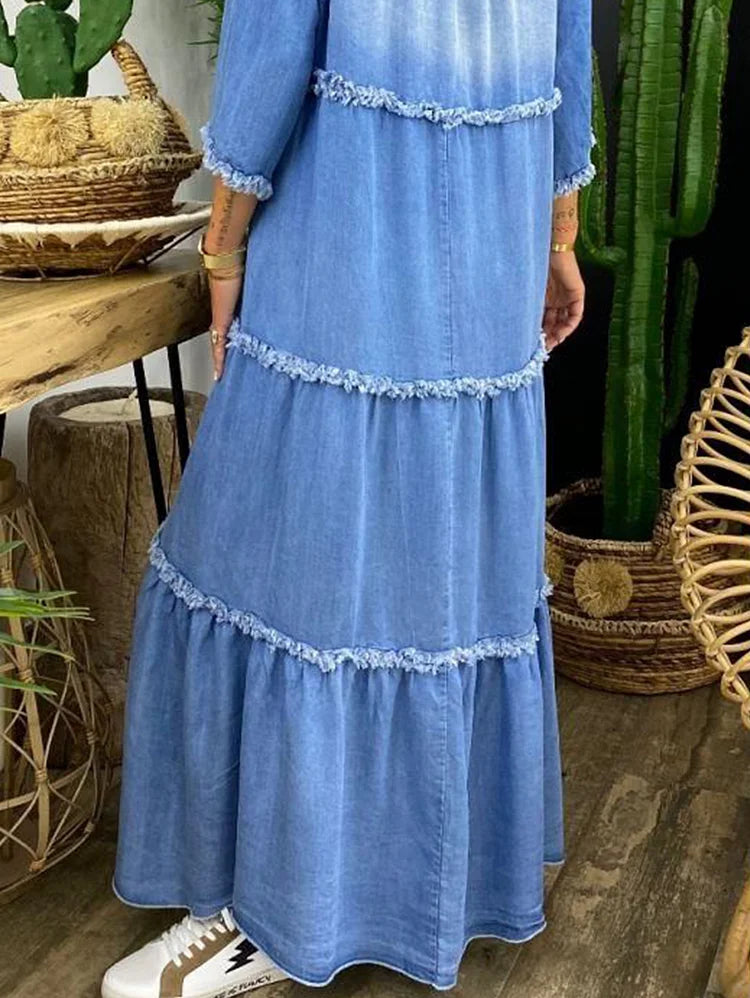 LM | Maxi dress with V-neck