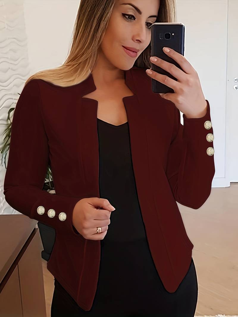 LM | casual blazer with long sleeves and buttons