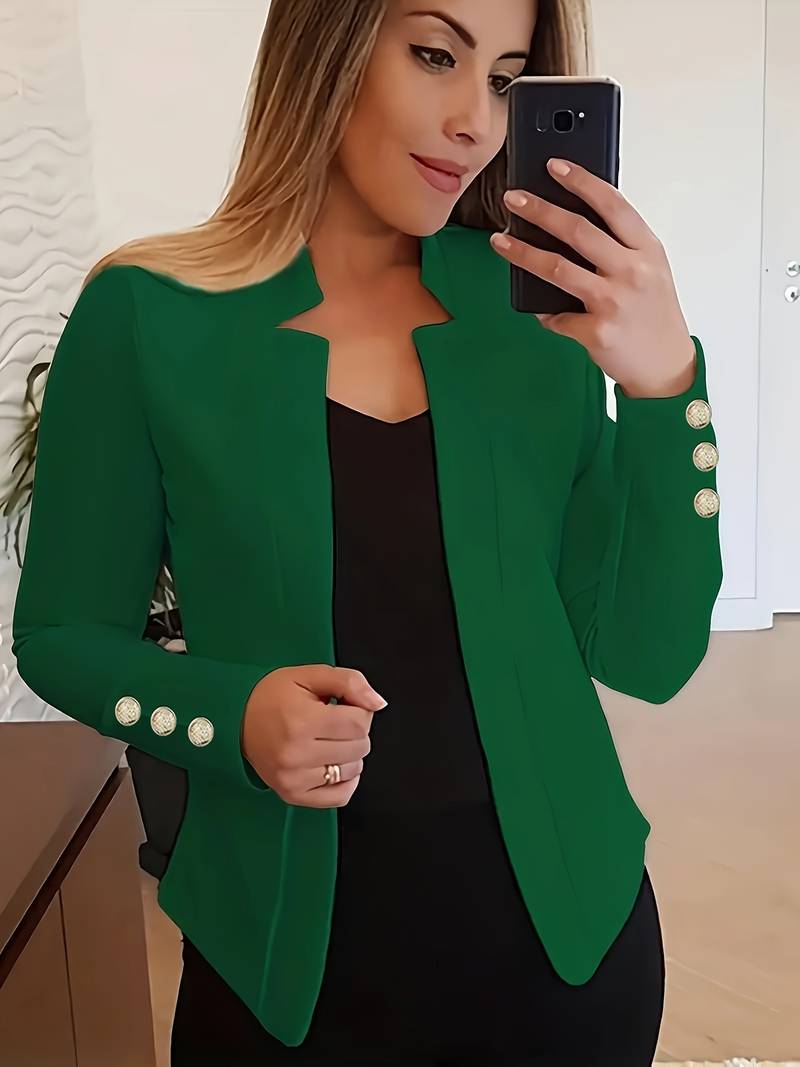 LM | casual blazer with long sleeves and buttons
