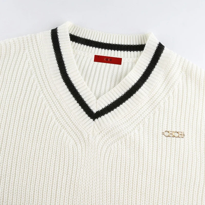LM | MW - Elegant V-neck sweater