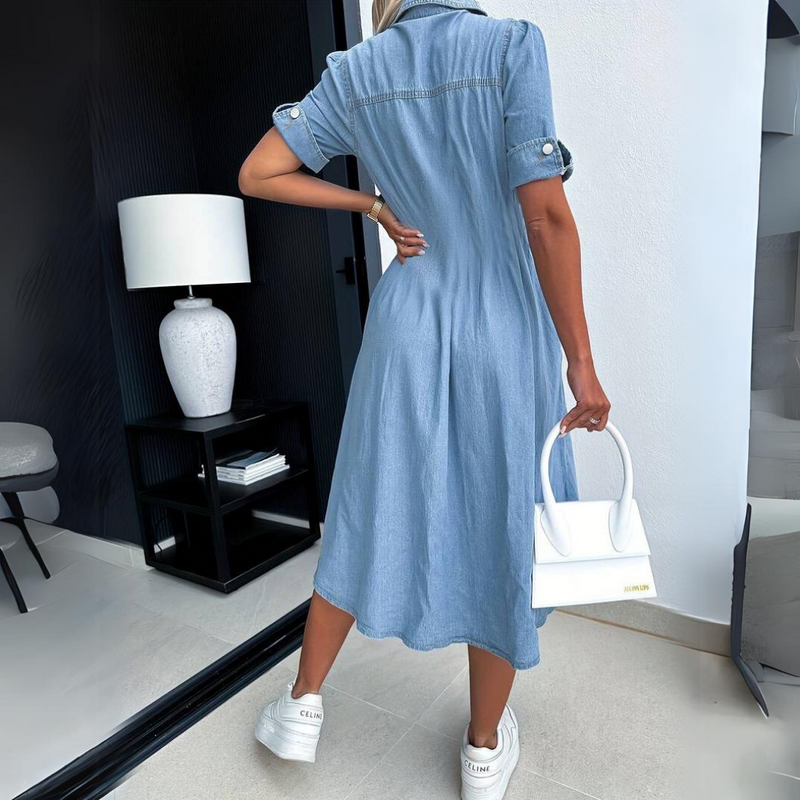 LM | Elegant vintage summer midi dress