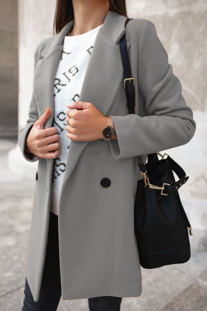 LM | Classic turtleneck jacket for women