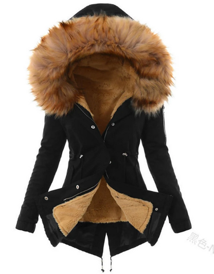 LM | elegant winter coat made of faux fur