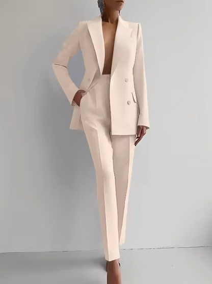 LM | Blazer and pleated trousers as a set