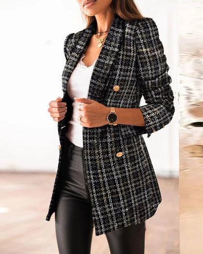 LM | Elegant collection - Detailed texture, golden buttons - Perfect for work or elegant occasions