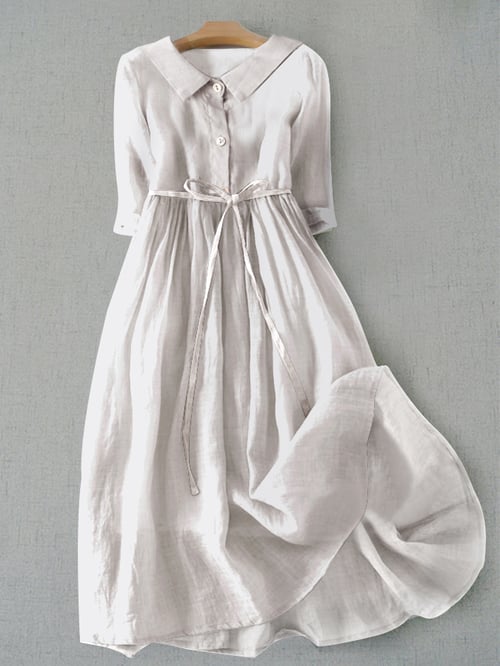 LM | Literally simple cotton dress