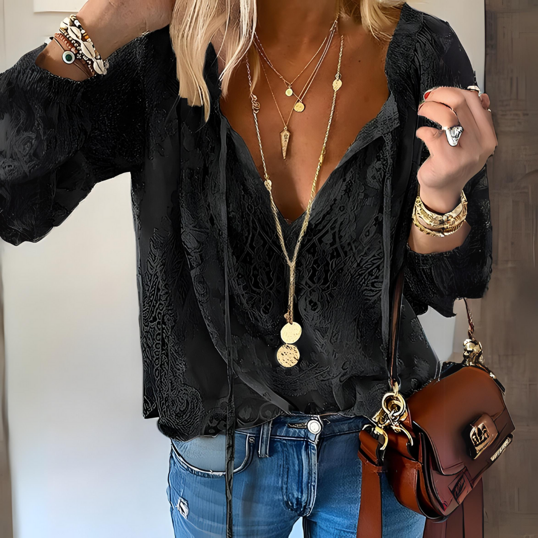 LM | Crocheted boho blouse for women