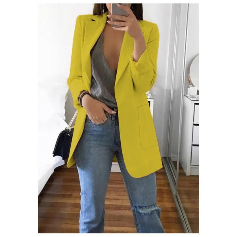 LM | Stylish pocket blazer for women
