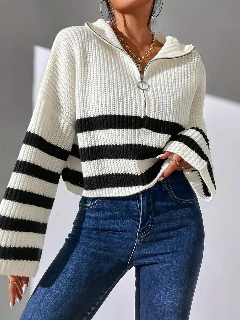 LM | Striped sweater for women
